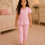 Girls Short Sleeve+Long pants 4-6Y (21A)