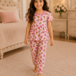 Girls Short Sleeve+Long pants 4-6Y (28A)