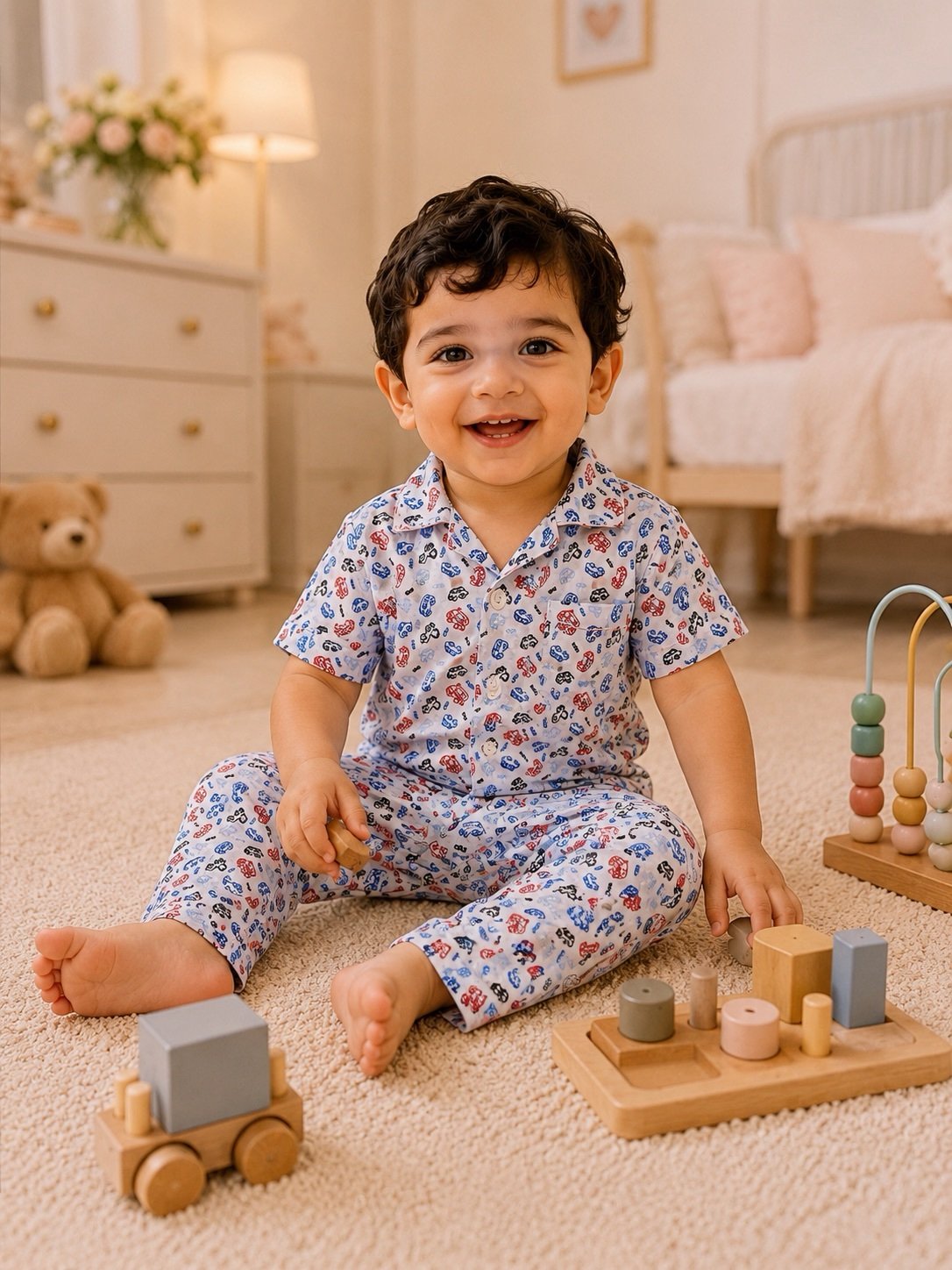 9e6415cc-8889-4044-a4e3-7bd3a7d5ef02 Boys Short sleeve+Long pants 2-3Y (4A) - Image 1