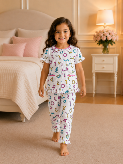 Girls Short Sleeve+Long pants 3-4Y (13A) | MUZELLE