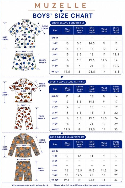 Boys Size Chart