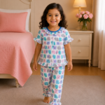 Girls Short Sleeve+Long pants 2-3Y (27A)