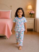 Girls Short Sleeve+Long pants 2-3Y (27A)