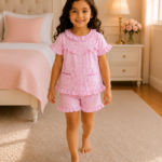 Girls Short Sleeve+Short pants 3-4Y (19A)