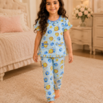 Girls Short Sleeve+Long pants 4-6Y (1A)