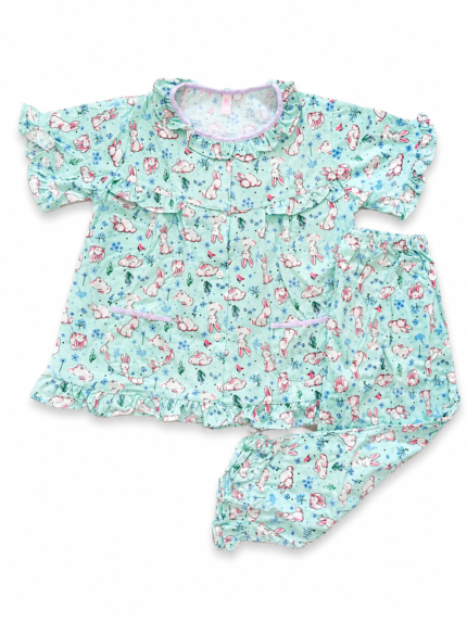 Girls Short Sleeve+Long pants 3-4Y (15A) | MUZELLE