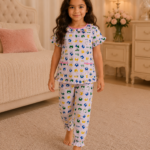 Girls Short Sleeve+Long pants 4-6Y (3A)