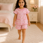 Girls Short Sleeve+Short pants 3-4Y (17A)