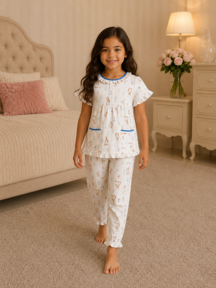 Girls Short Sleeve+Long pants 4-6Y (41A) | MUZELLE