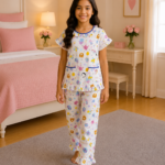 Girls Short Sleeve+Long pants 7-9Y (1A)