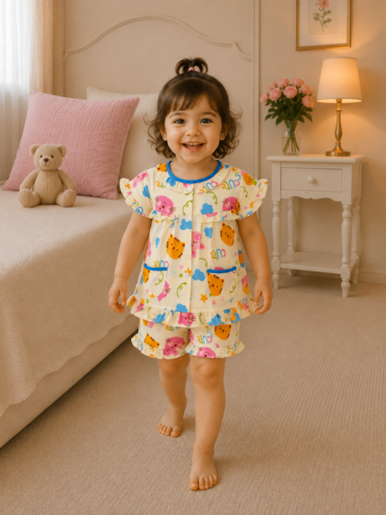 Girls Short Sleeve+Short pants 1-2Y (1A) | MUZELLE