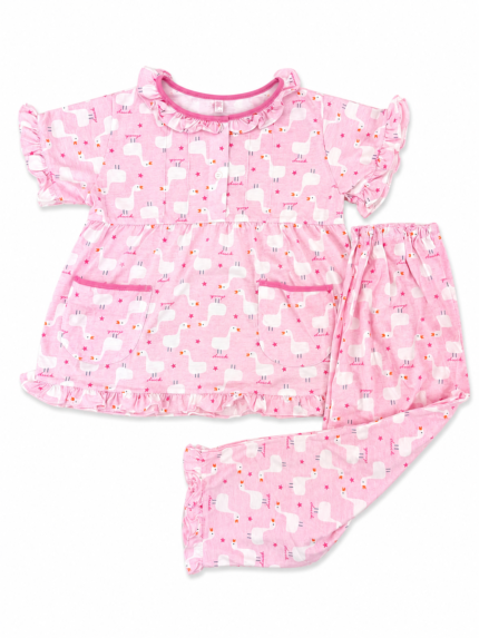 Girls Short Sleeve+Long pants 4-6Y (21A) | MUZELLE