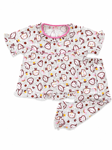 Girls Short Sleeve+Long pants 2-3Y (20A) | MUZELLE