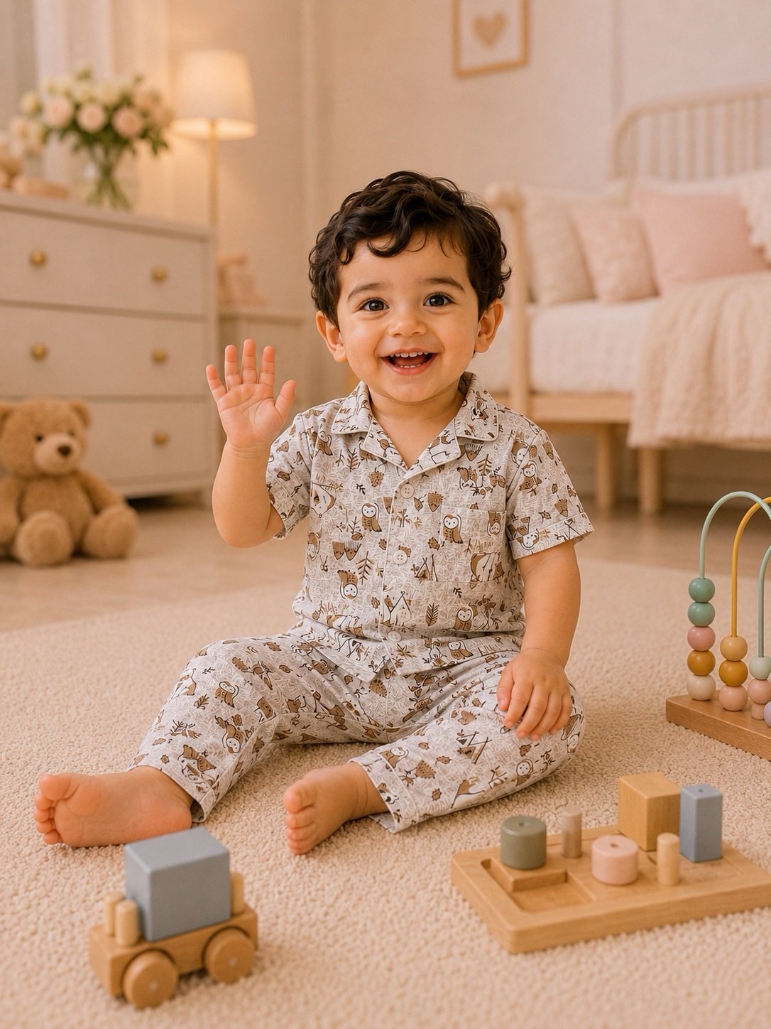 bdf4f791-614e-422f-91ec-007532372d17 Boys Short sleeve+Long pants 2-3Y (13A) - Image 1