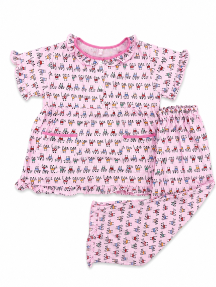 Girls Short Sleeve+Long pants 4-6Y (27A) | MUZELLE