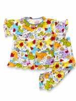 ⁦Girls Short Sleeve+Long pants 3-4Y (2A)⁩ - الصورة ⁦2⁩