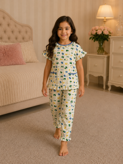Girls Short Sleeve+Long pants 4-6Y (40A) | MUZELLE