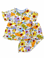 Girls Short Sleeve+Long pants 4-6Y (26A) - Image 2