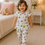 Girls Short Sleeve+Long pants 1-2Y (18A)