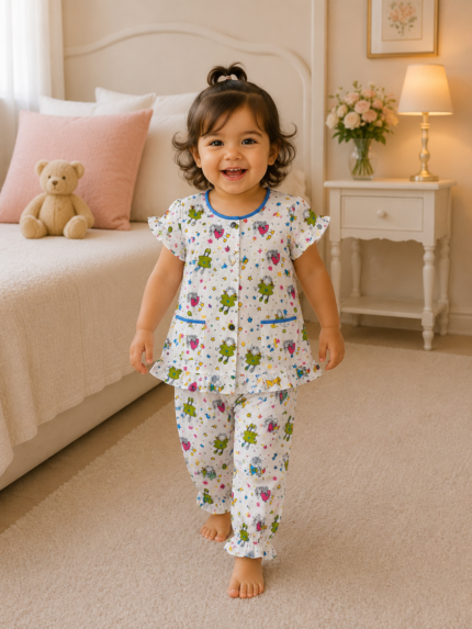 Girls Short Sleeve+Long pants 1-2Y (18A) | MUZELLE