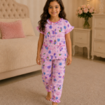 Girls Short Sleeve+Long pants 4-6Y (6A)