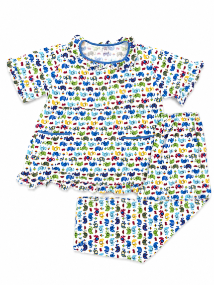 Girls Short Sleeve+Long pants 10-12Y (1A) | MUZELLE