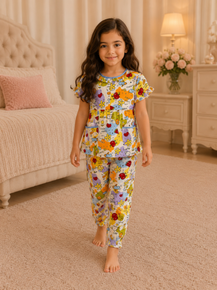 Girls Short Sleeve+Long pants 4-6Y (26A) | MUZELLE
