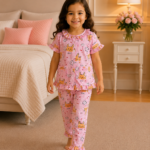 Girls Short Sleeve+Long pants 3-4Y (20A)
