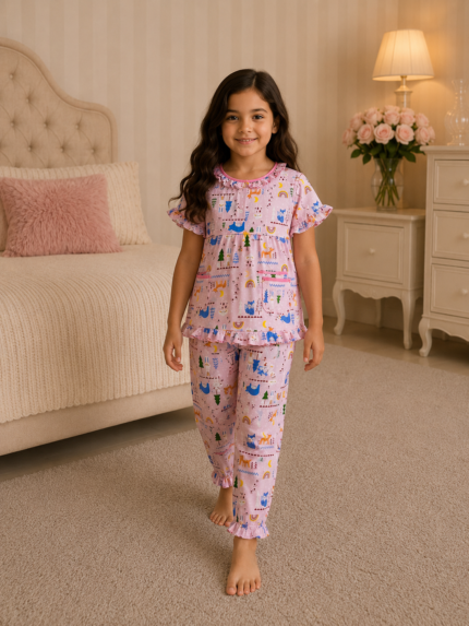 Girls Short Sleeve+Long pants 4-6Y (39A) | MUZELLE