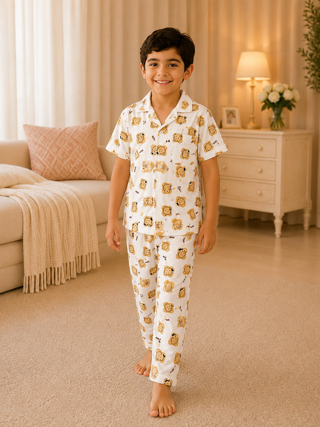 ca2dbfb6-bf19-498b-bf47-dd64427c23d5 Boys Short Sleeve+long pants 7-9 (6A) - الصورة 1