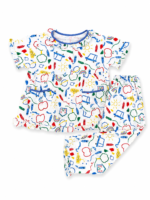 Girls Short Sleeve+Long pants 4-6Y (14A) - Image 2