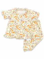 Girls Short Sleeve+Long pants 3-4Y (17A) - Image 2