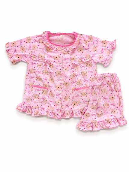 Girls Short Sleeve+Short pants 3-4Y (17A) | MUZELLE