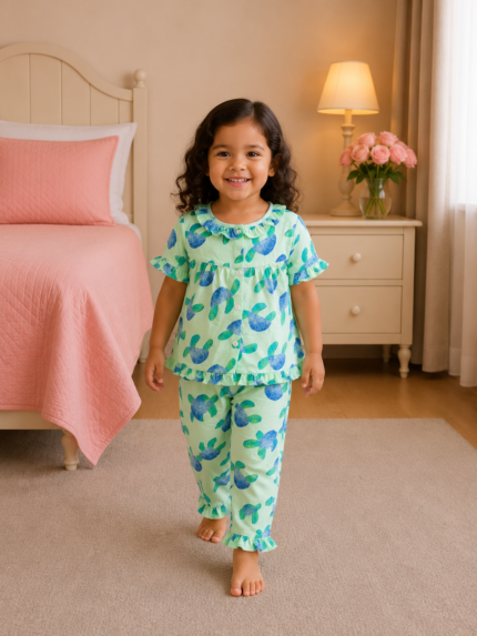 Girls Short Sleeve+Long pants 2-3Y (28A) | MUZELLE