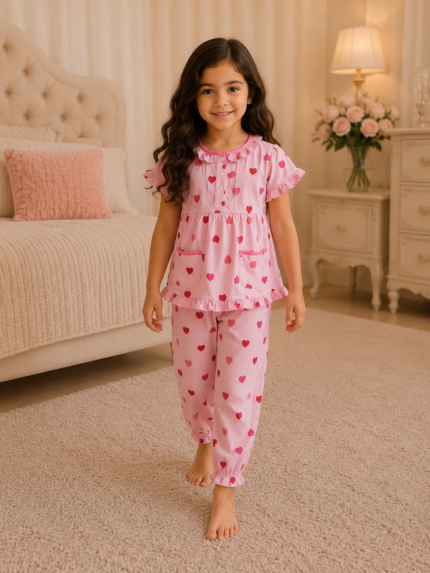 Girls Short Sleeve+Long pants 4-6Y (24A) | MUZELLE