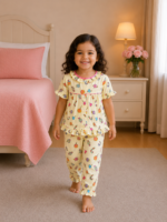 Girls Short Sleeve+Long pants 2-3Y (35A)