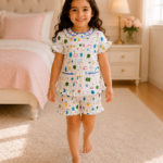 Girls Short Sleeve+Short pants 3-4Y (10A)