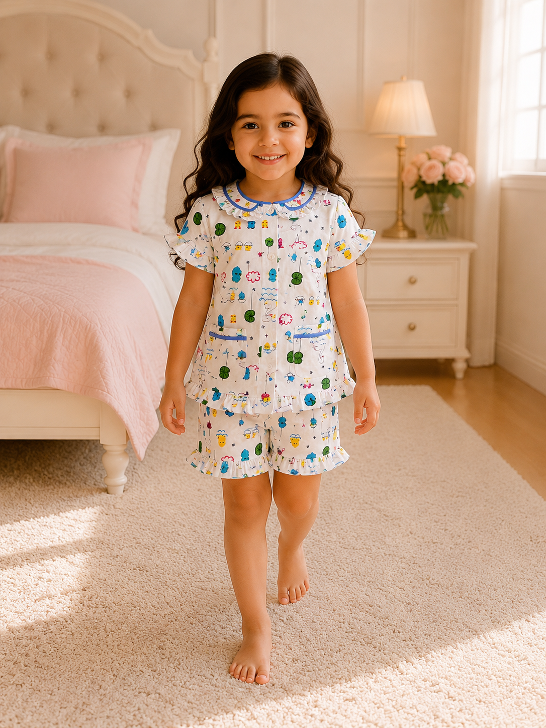 Girls Short Sleeve+Short pants 3-4Y (10A) | MUZELLE