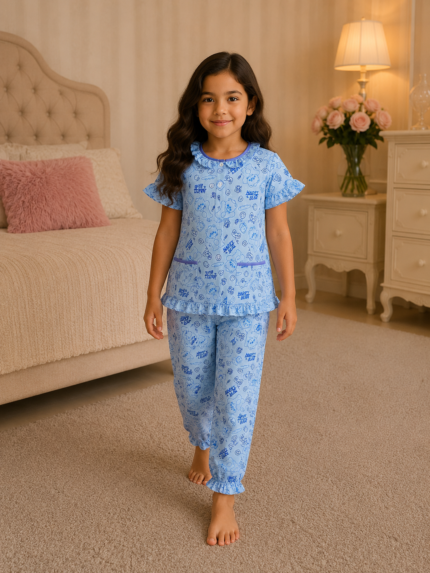 Girls Short Sleeve+Long pants 4-6Y (43A) | MUZELLE