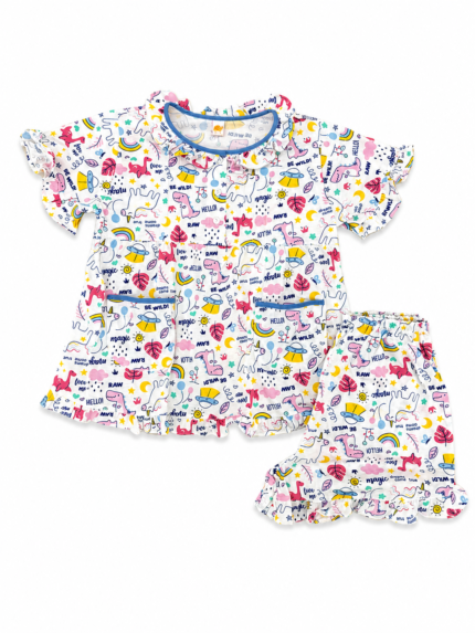 Girls Short Sleeve+Short pants 7-9Y (7A) | MUZELLE