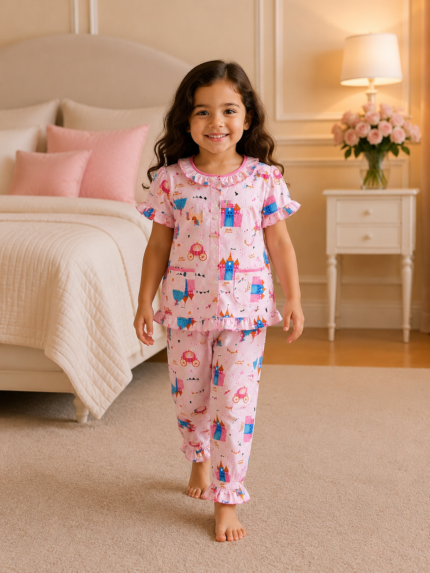 Girls Short Sleeve+Long pants 3-4Y (25A) | MUZELLE