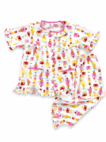 ⁦Girls Short Sleeve+Long pants 3-4Y (24A)⁩ - الصورة ⁦2⁩