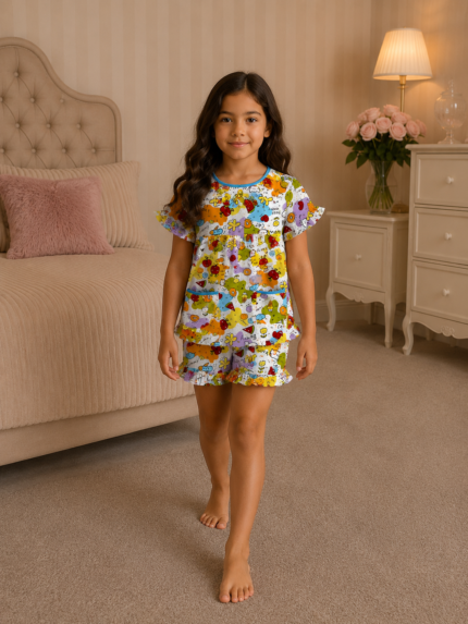 Girls Short Sleeve+Short pants 4-6Y (10A) | MUZELLE