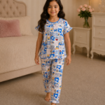 Girls Short Sleeve+Long pants 4-6Y (10A)