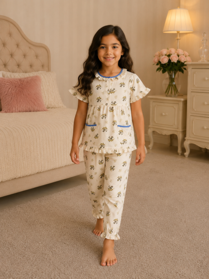 Girls Short Sleeve+Long pants 4-6Y (38A) | MUZELLE