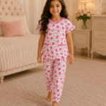 Girls Short Sleeve+Long pants 4-6Y (22A)