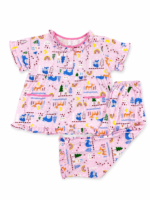 Girls Short Sleeve+Long pants 4-6Y (39A) - Image 2