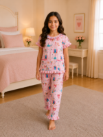 Girls Short Sleeve+Long pants 7-9Y (35A)