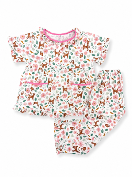 Girls Short Sleeve+Long pants 4-6Y (17A) | MUZELLE