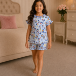 Girls Short Sleeve+Short pants 4-6Y (3A)